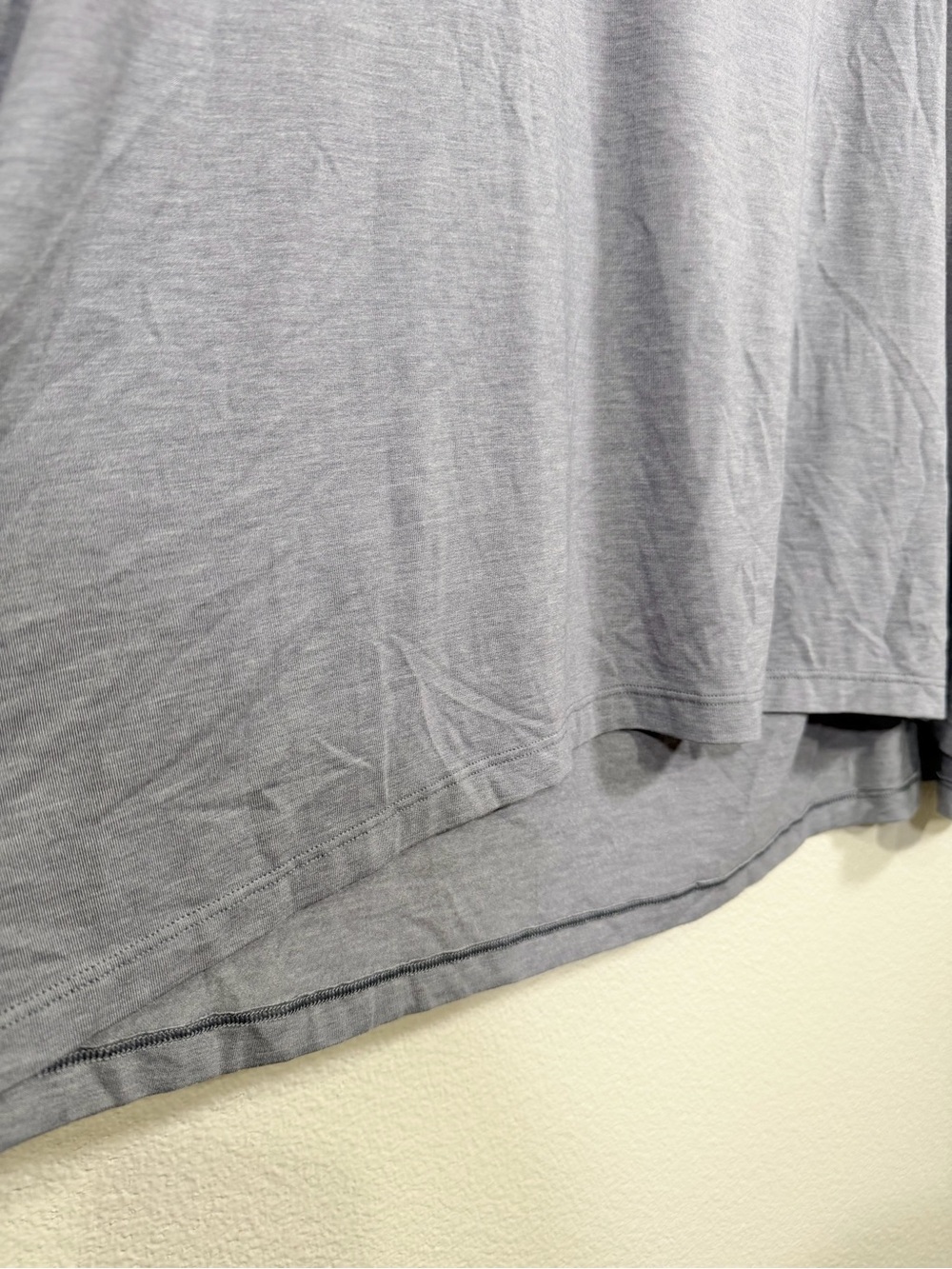 Athleta Shirt Light Blue Slate Relax Crew Neck Tee Cap Sleeve Athletic Women 2X - Picture 3 of 6